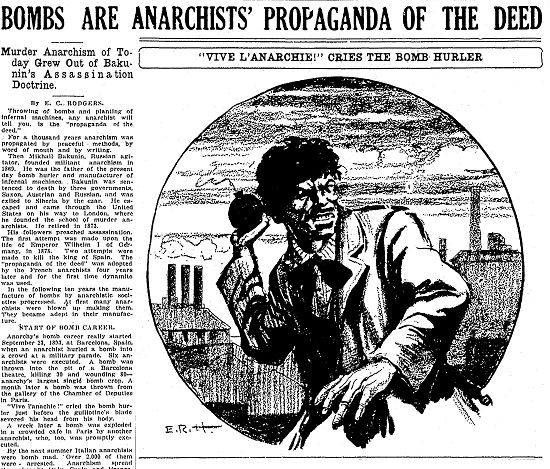Anarchists' popaganda Kalamzoo Gazette 6-4-1919.jpg