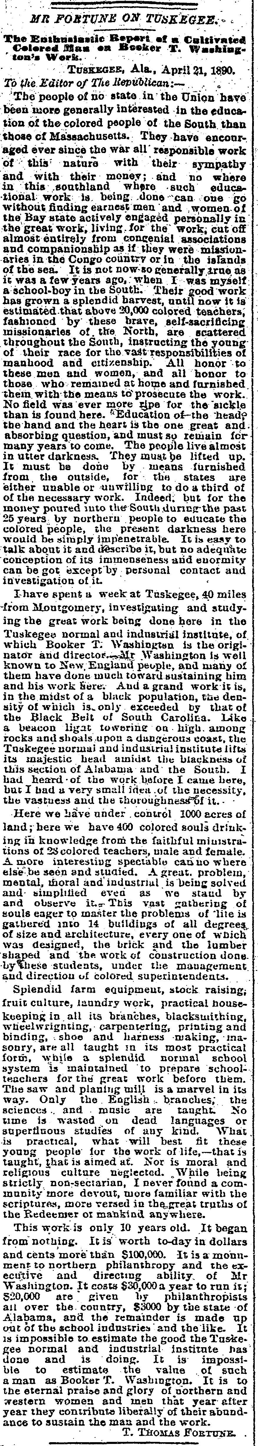 Springfield Republican. April 28,1890. From Early American Newspapers, 1690-1922.