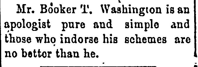 The Washington Bee. April 11, 1896.Â From Early American Newspapers, 1690-1922.