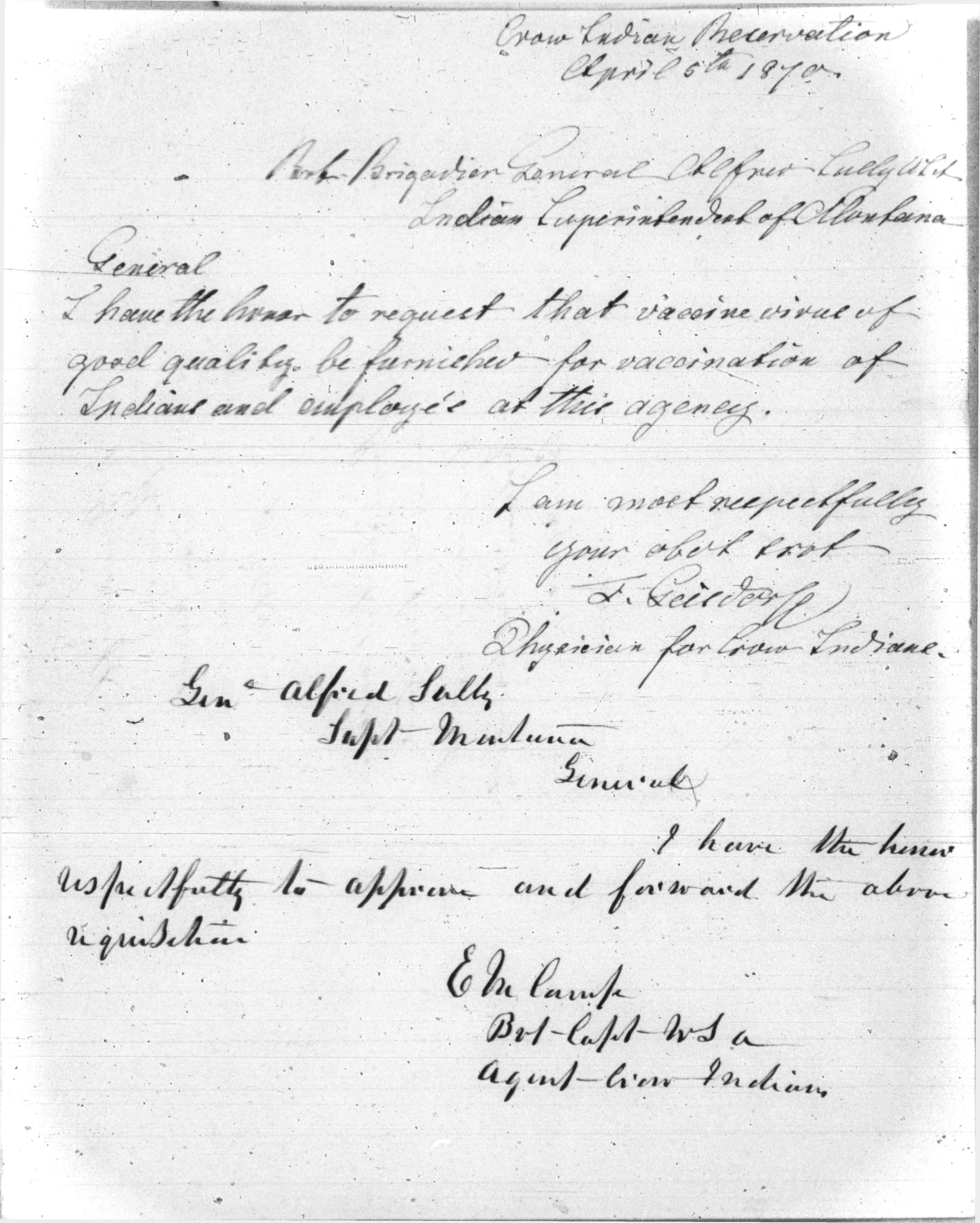 Letter from Thomas Hartley Crawford to William Armstrong, March 22, 1839