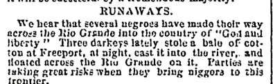 Daily Missouri Republican. August 20, 1863. From Black Life in America.